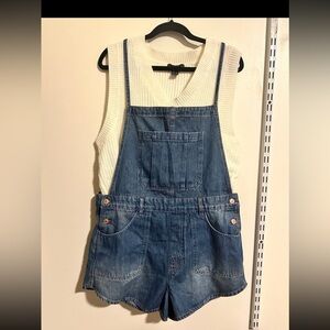 Free People Romper/overall shorts